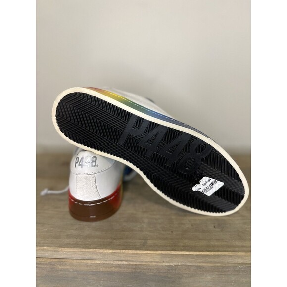 P448 Jack Pride Capsule Sneaker Size 37 White Rainbow - Picture 12 of 12